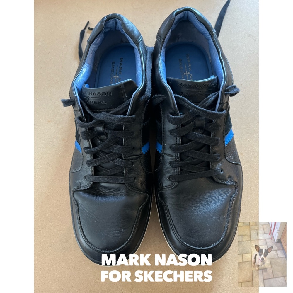 Mark Nason for Skechers Mens Black Sneakers, Sz 10